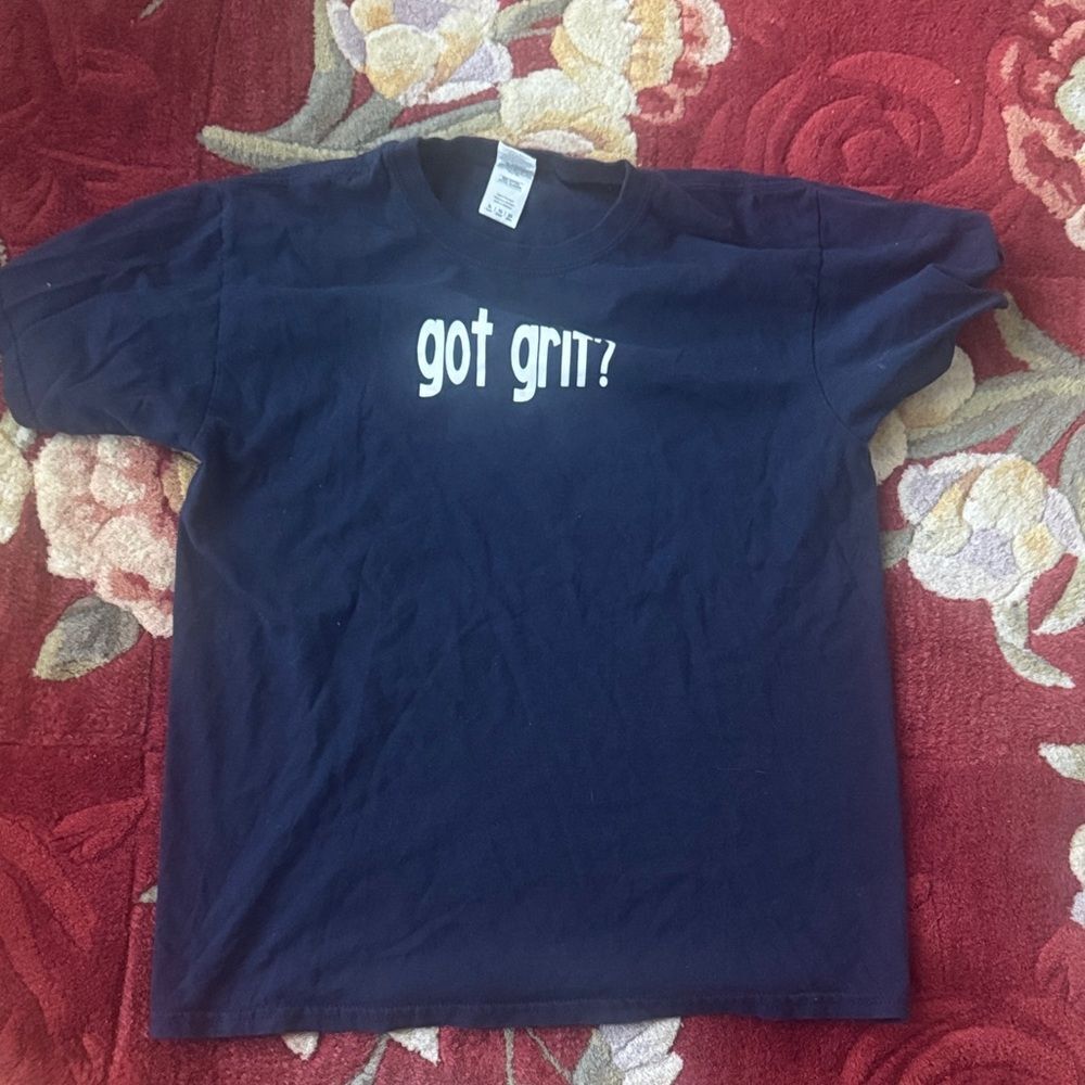 Graphic Navy Blue youth Tee - Got Grit?